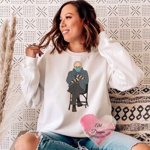 Bernie Sanders Mood Sweatshirt Bernie Mittens Meme